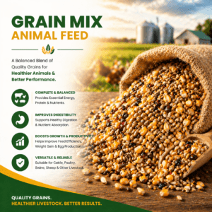 Grain mix animal feed